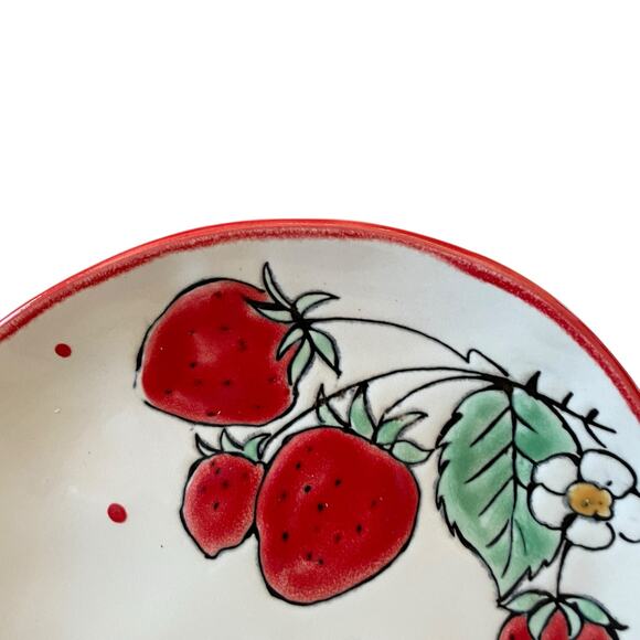 Eli + Ana Jewel of the Garden Strawberry 11in Dinner Plates Set of 4 NEW - Picture 11 of 15